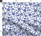 Simple Blue Flower Traditional Vintage Flowers And White Chintz Custom Printed Fabric by Spoonflower Various Fabrics by the Yard or Fat Quarter